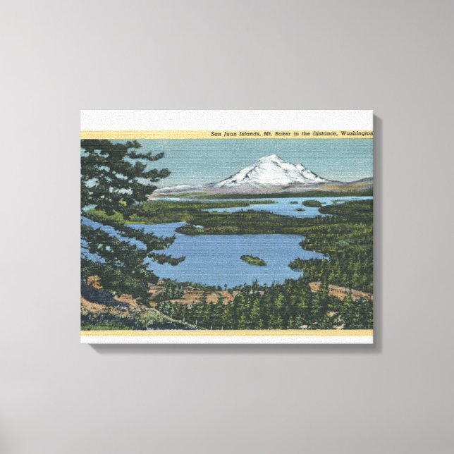 Impressão Em Tela Ilhas San Juan, Washington (Frente)
