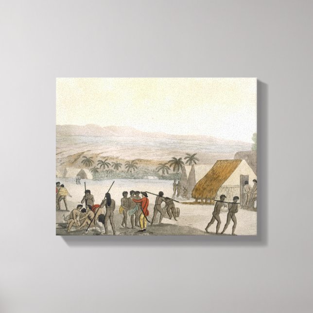 Impressão Em Tela Ilhas Sandwich - um Ocidente negociando para (Frente)