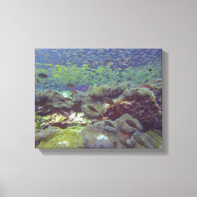 Impressão Em Tela Ilhas Semelhantes do Paraíso Submarino Tailândia (Frente)