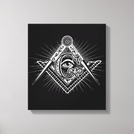 Impressão Em Tela Illuminati Todos Vendo Símbolo de Freemason Ocular