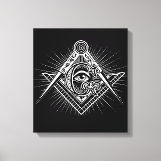 Impressão Em Tela Illuminati Todos Vendo Símbolo de Freemason Ocular