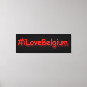Impressão Em Tela "#iLoveBelgium" Design bonito. Comprar Agora