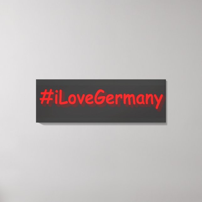 Impressão Em Tela "#iLoveGermany" Cute Design. Buy Now (Frente)
