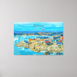 Impressão Em Tela Ilulissat, Groenlândia - Cidade dos Icebergs