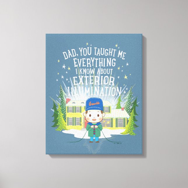 Impressão Em Tela Iluminação Exterior das Férias de Natal (Frente)