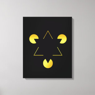 Impressão Em Tela ilusão da estrela do ouro