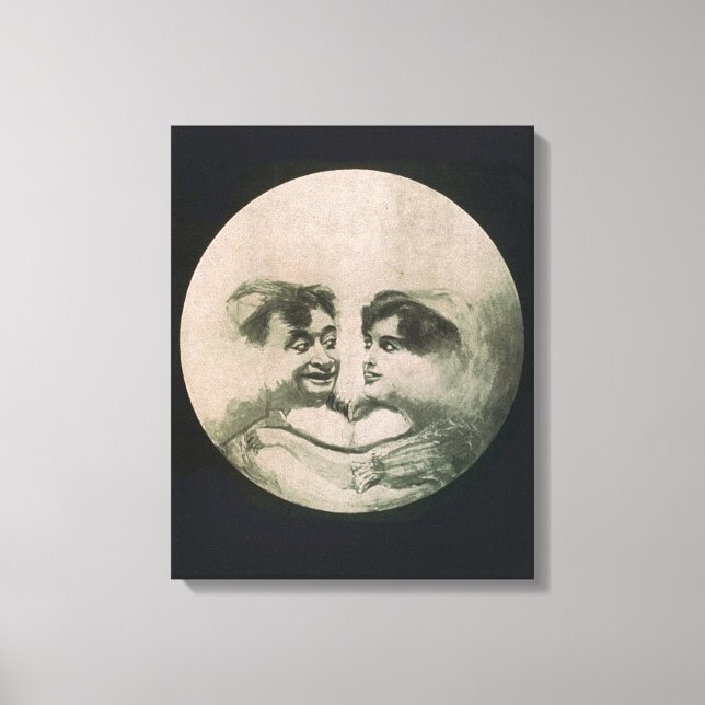 Impressão Em Tela Ilusões Óticas da Lua (Frente)