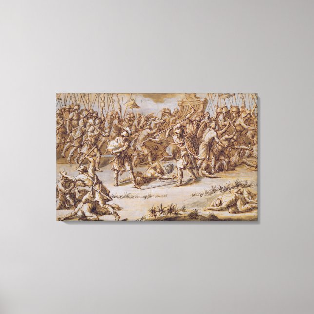 Impressão Em Tela Ilustração a 'A Ilíada', 1760s (caneta e tinta, fo (Frente)