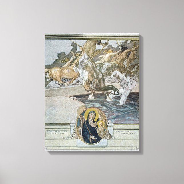 Impressão Em Tela Ilustração da "Comédia Divina" de Dante (Frente)