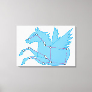 Impressão Em Tela Ilustração da constelação de Pegasus