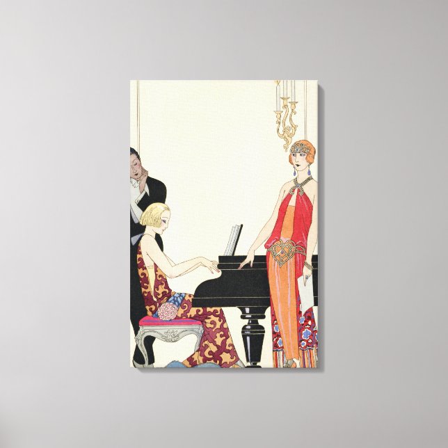 Impressão Em Tela Ilustração da "Gazette du Bon Ton" (Frente)