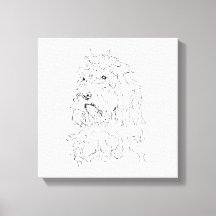 Ilustração de Cachorro, Arte de Parede Cockapoo
