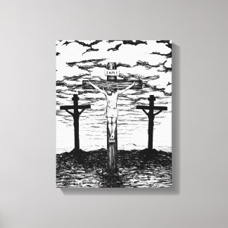 Impressão Em Tela Ilustração de Crucificação por Amanda Diehl