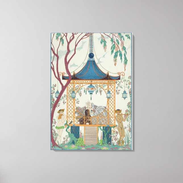 Impressão Em Tela Ilustração de "Fetes Galantes" por Paul Verlaine (Frente)