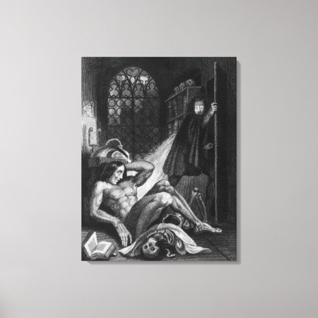 Impressão Em Tela Ilustração de "Frankenstein" (Frente)