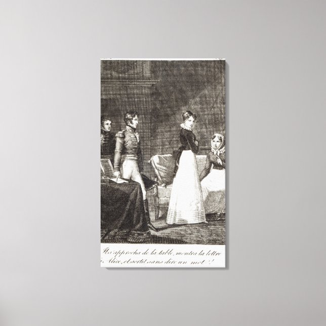 Impressão Em Tela ilustração de "La Famille Elliot" (Frente)