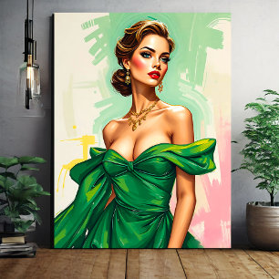 Impressão Em Tela Ilustração de Moda