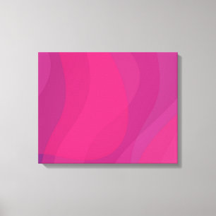 Impressão Em Tela Ilustração de onda urbana rosa, moderna, legal e