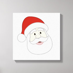 Impressão Em Tela Ilustração de Papai Noel
