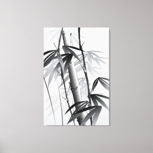 Impressão Em Tela Ilustração de uma pintura oriental do estilo