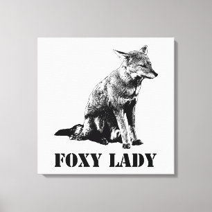 Impressão Em Tela Ilustração do conceito de moça Foxy
