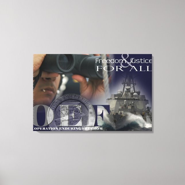 Impressão Em Tela Ilustração dos membros da tripulação (Frente)