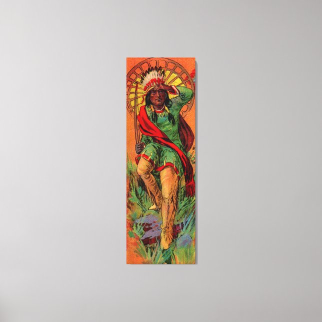 Impressão Em Tela Ilustração indígena americana de 1919 (Frente)