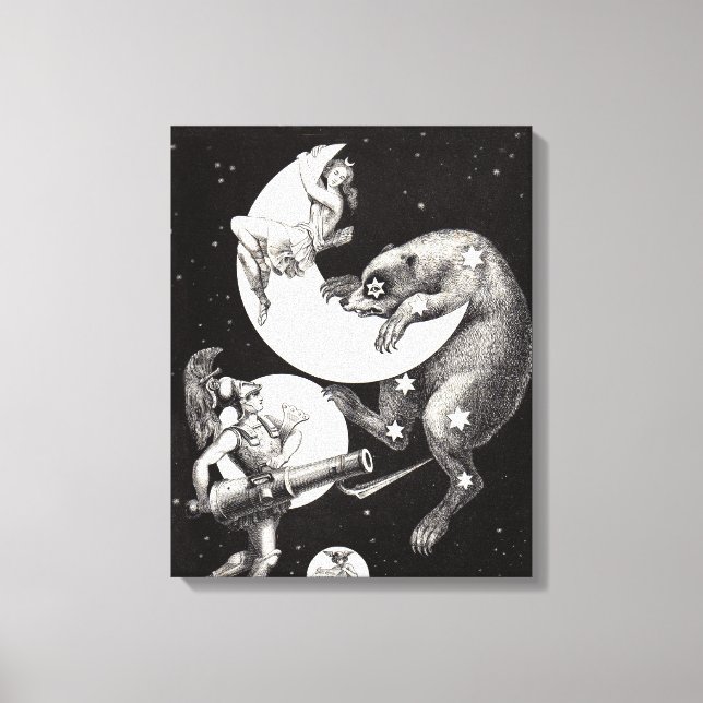 Impressão Em Tela Ilustração Noturna do Deus do Universo da Lua Cele (Frente)