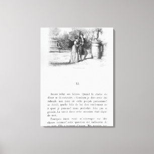 Impressão Em Tela Ilustração para 'o vermelho e o Black