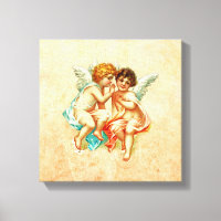 Ilustração Vintage Ephemera Angel Cherubs