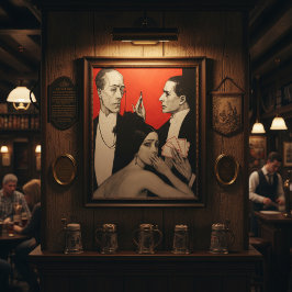 Impressão Em Tela Ilustração Vintage por W.T. Benda Drama Clássico
