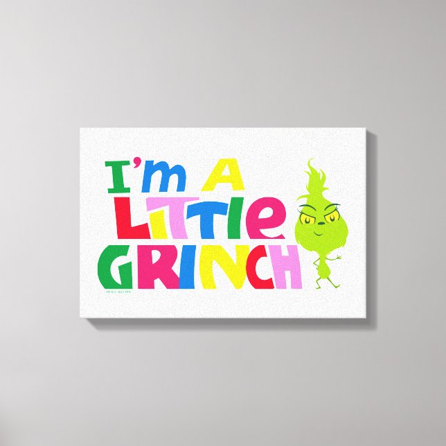 Impressão Em Tela I'm a Little Grinch Colorful Graphic (Frente)