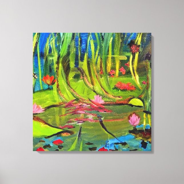 Impressão Em Tela Image : A beautiful lagoon. (Frente)