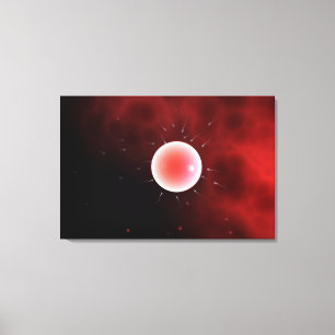 Impressão Em Tela Imagem conceptual da fecundação comum