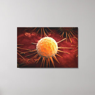 Impressão Em Tela Imagem conceptual do vírus 1 do cancer