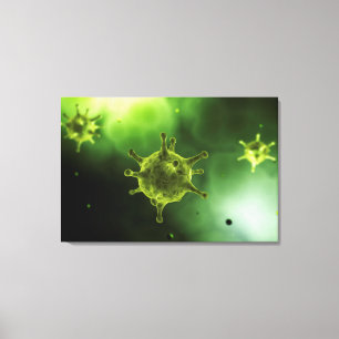 Impressão Em Tela Imagem conceptual do vírus comum