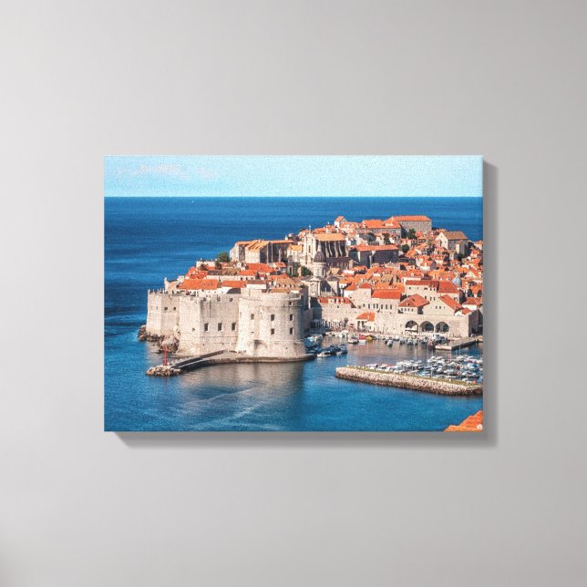 Impressão Em Tela Imagem de aterrissagem dos reis Dubrovnik Croácia (Frente)