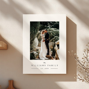 Impressão Em Tela Imagem de Foto Moderna do Casamento de Newlyweds