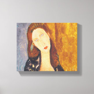 Impressão Em Tela Imagem de Jeanne Hebuterne por Amedeo Modigliani