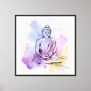 Impressão Em Tela Imagem de Meditação Zen para Decência Doméstica Pa