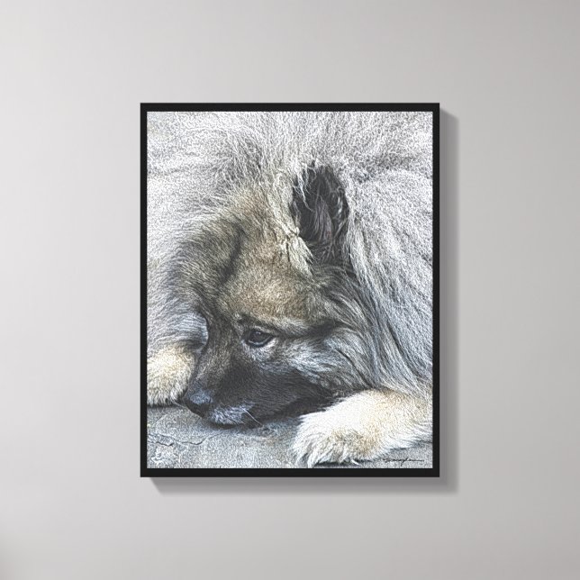 Impressão Em Tela Imagem digital intitulada "Em paz com o mundo" (Frente)