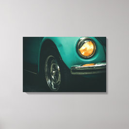 Impressão Em Tela Imagem frontal de carro vintage e retrô em tela