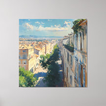 Imagem impressionista de Mompellier por volta de 1