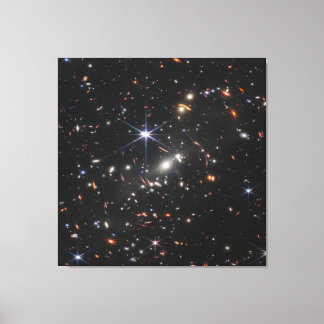 Impressão Em Tela Imagem Infravermelho Mais Profunda do Universo | J