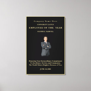 Impressão Em Tela Imagem personalizada minimalista simples Preta