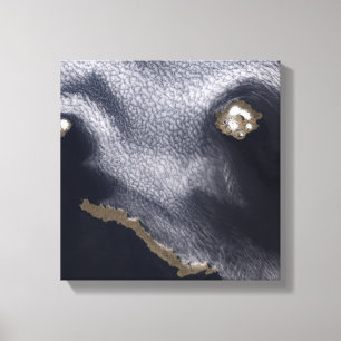 Impressão Em Tela Imagem satélite da ilha de Semisopochnoi