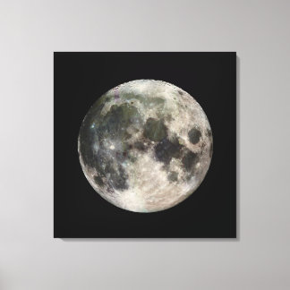 Impressão Em Tela Imagem vívida da Lua