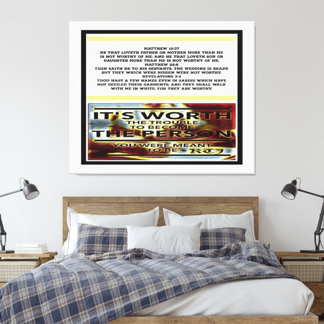 Impressão Em Tela Imagens de Escritura 03 (Insitu(Quarto))