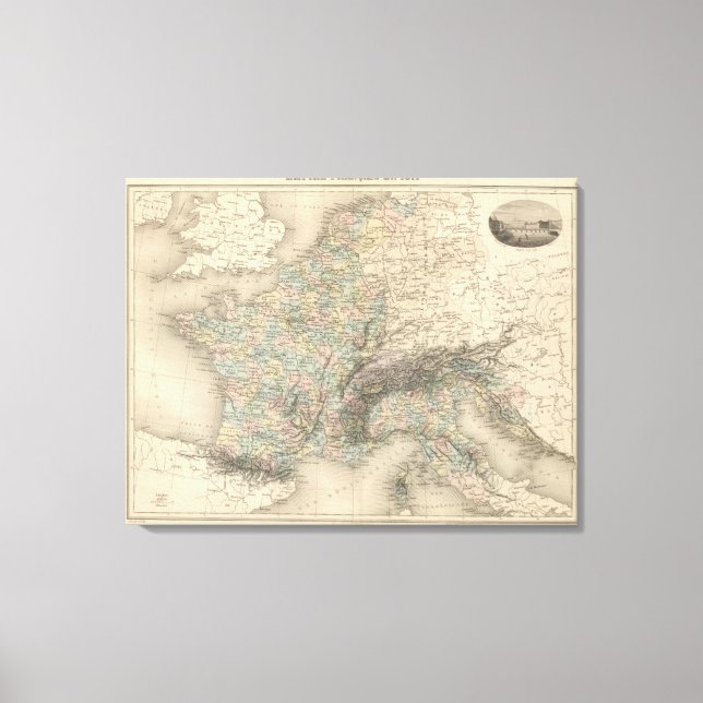 Impressão Em Tela Império francês em 1811 (Frente)