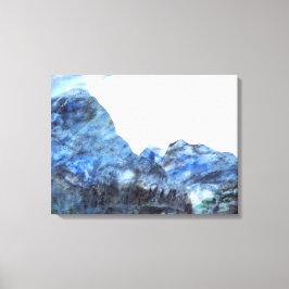 Impressão Em Tela Impressão "Azul Tranquilo" de Tela de Arte Fina